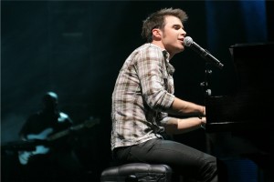 Kris Allen performs during the American Idol Tour
